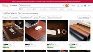 Etsy - Leather Mouse Pads