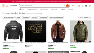 Etsy - Custom Leather Jackets