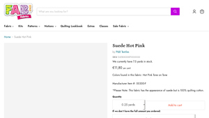 P&B Textiles - Suede Hot Pink