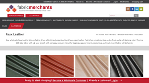 Fabric Merchants - Faux Leather Woven Fabric
