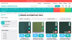 Fabric Warehouse - Green Automotive Vinyl
