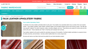 Fabric Warehouse - Faux Leather Upholstery Fabric