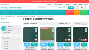 Fabric Warehouse - Green Automotive Vinyl