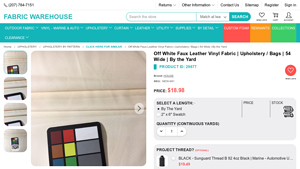 HOUSE - Faux Leather Vinyl Fabric