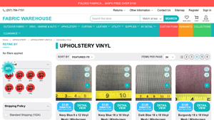 Fabric Warehouse - Faux Leather Fabric By The Yard