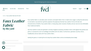 Fabric Wholesale Direct - Faux Leather Fabric