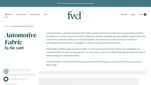 Fabric Wholesale Direct - Automotive Fabric