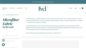 Fabric Wholesale Direct - Microfiber Fabric By The Yard