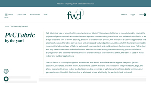 Fabric Wholesale Direct - PVC Fabric