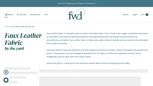 Fabric Wholesale Direct - Faux Leather Fabric