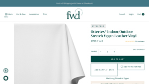 Ottertex® - Stretch Vegan Leather Vinyl Fabric