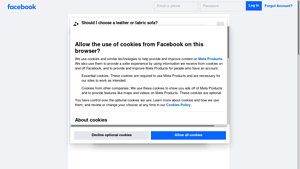 Facebook - Fabric vs. Leather Sofas