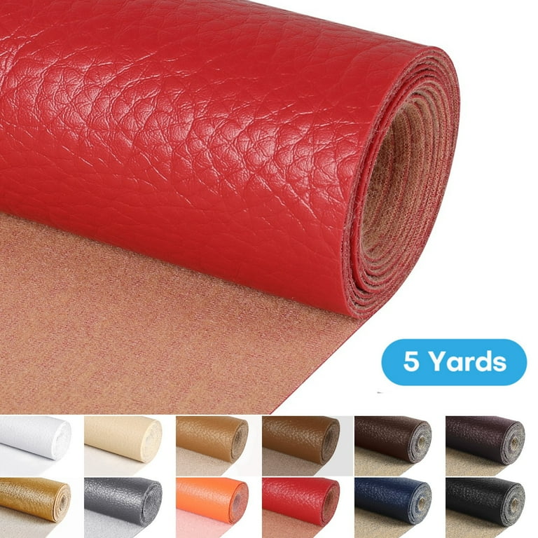 An application scenario or product detail of faux leather fabric by the yard - Image 4
