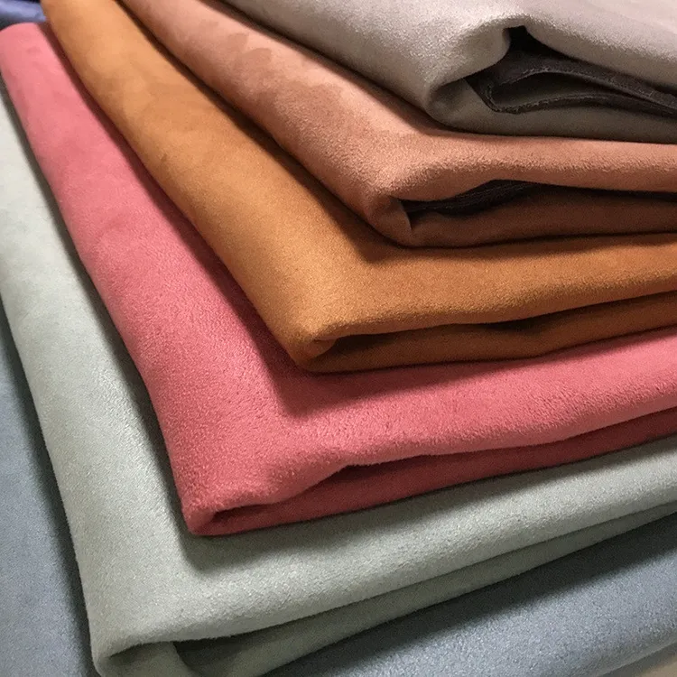 An application scenario or product detail of faux suede fabric for clothing - Image 2