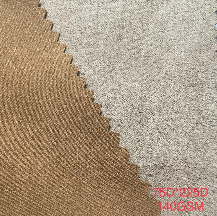 An application scenario or product detail of faux suede fabric for clothing - Image 13
