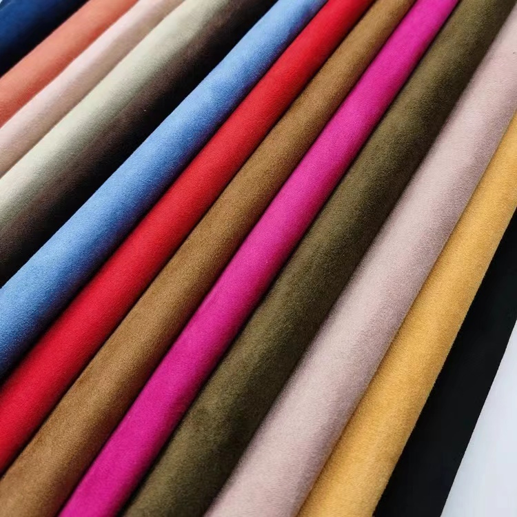 An application scenario or product detail of faux suede fabric for clothing - Image 19