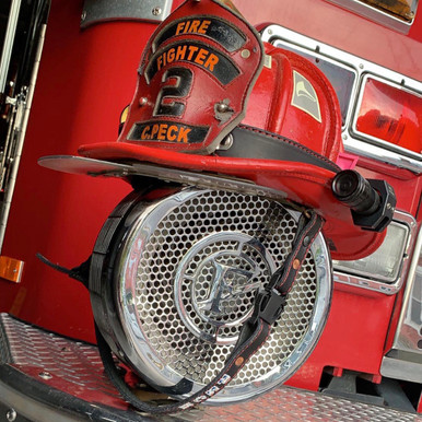 An application scenario or product detail of firefighter leather chin strap - Image 15