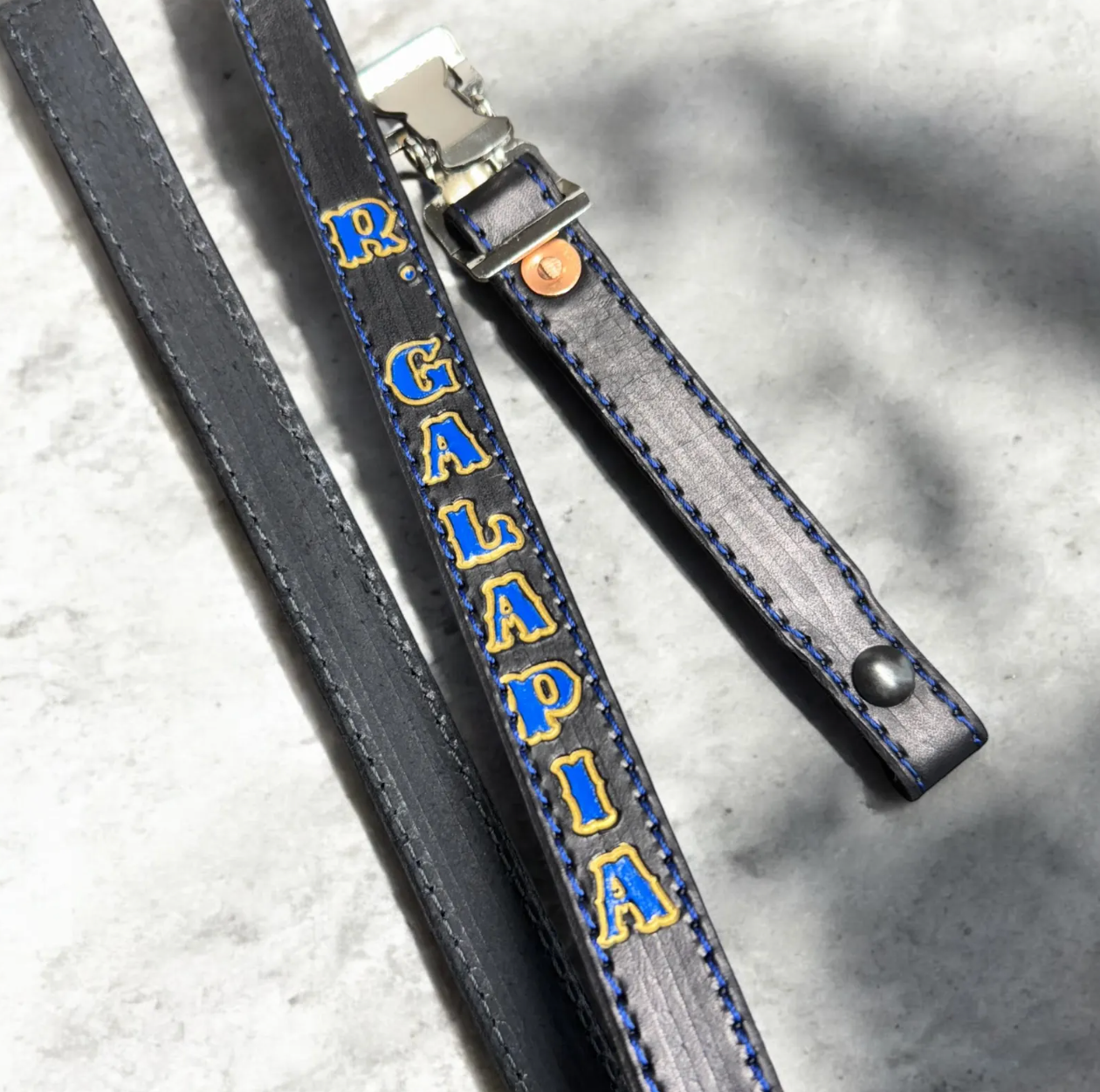 An application scenario or product detail of firefighter leather chin strap - Image 19