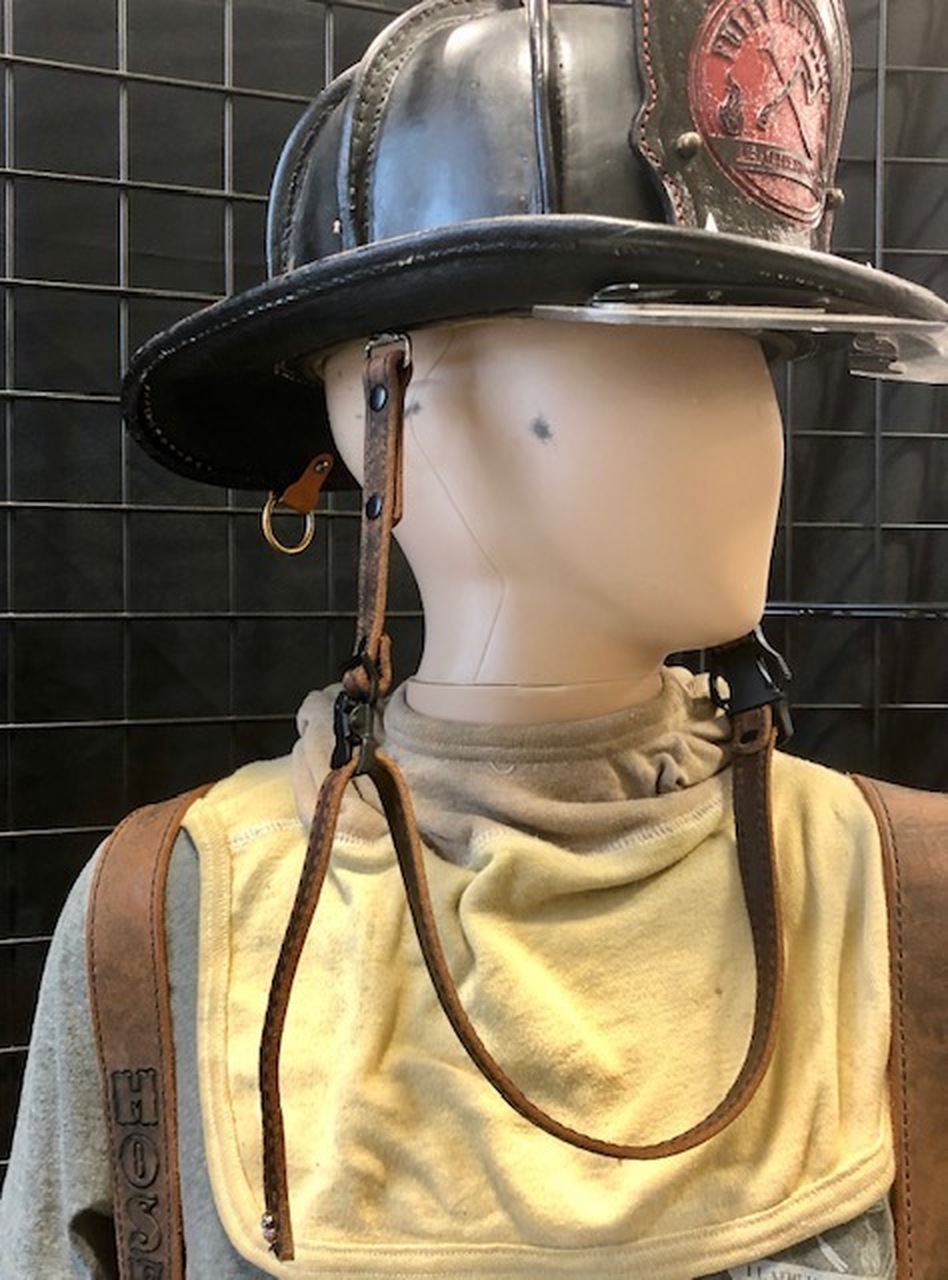 An application scenario or product detail of firefighter leather chin strap - Image 20