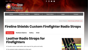 Fireline Shields - Custom Leather Radio Straps