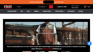 First MFG - Custom Men's Vests & Jackets