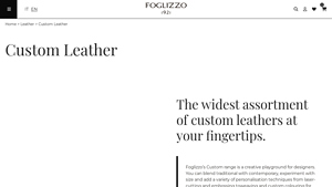Foglizzo - Customizable Leather Solutions