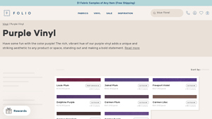 Folio Fabrics - Purple Upholstery Faux Leather & Vinyl