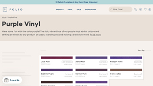 Folio Fabrics - Purple Upholstery Faux Leather & Vinyl