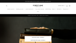 Forest Nine - Personalized Luxury Leather Journals