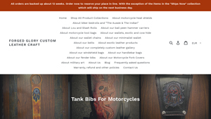 Forged Glory - Customizable Tank Bibs for Motorcycles