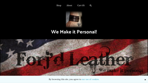 Forjd Leather - Personalized Leather Business Card Holder