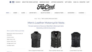 Fox Creek Leather - Men's Leather Motorcycle Vests