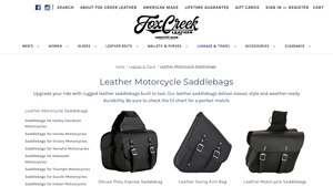 Fox Creek Leather - Motorcycle Saddlebags