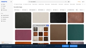 Freepik - Faux Leather Images