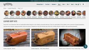 Galen Leather - Handcrafted Dopp Kits