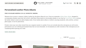Gallery Leather - Personalized Leather Photo Albums