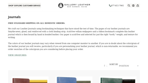 Gallery Leather - Personalized Hardcover Leather Journals