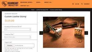 Gearheart Industry - Custom Leather Stamp