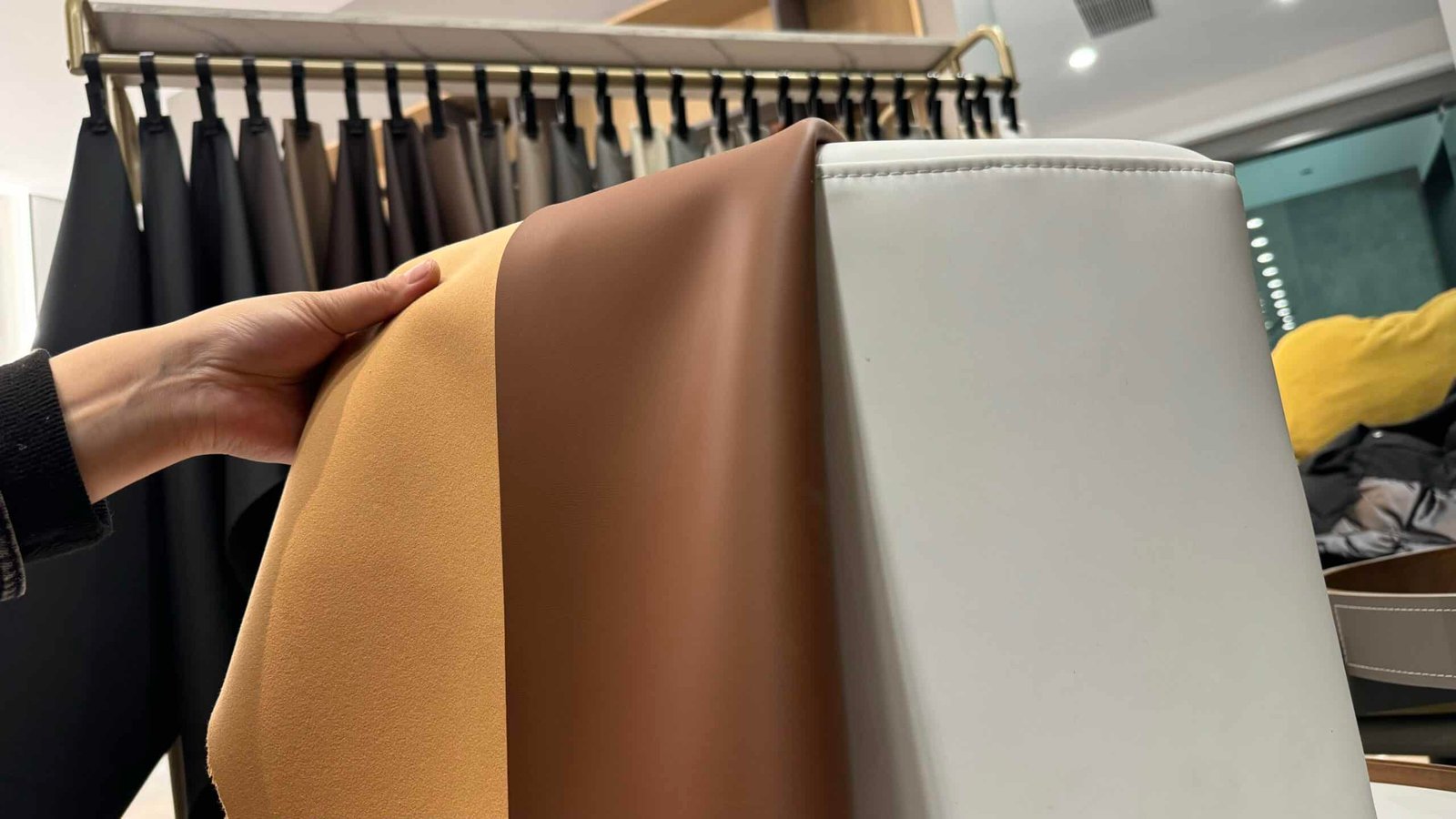 An application scenario or product detail of genuine leather fabric - Image 17