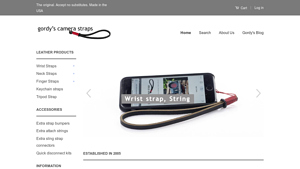 Gordy's Camera Straps - Leather Camera Straps