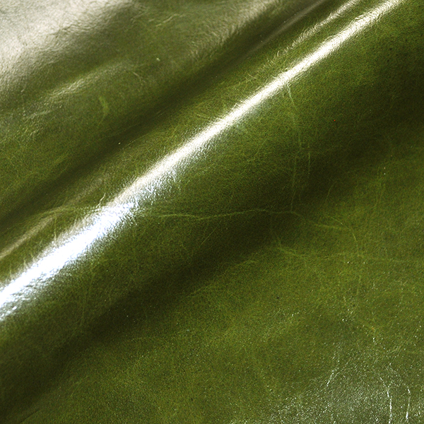 An application scenario or product detail of green leather fabric - Image 13