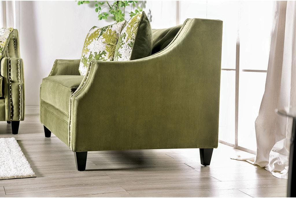 An application scenario or product detail of green microfiber sofa - Image 16