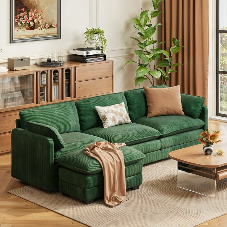 An application scenario or product detail of green microfiber sofa - Image 18
