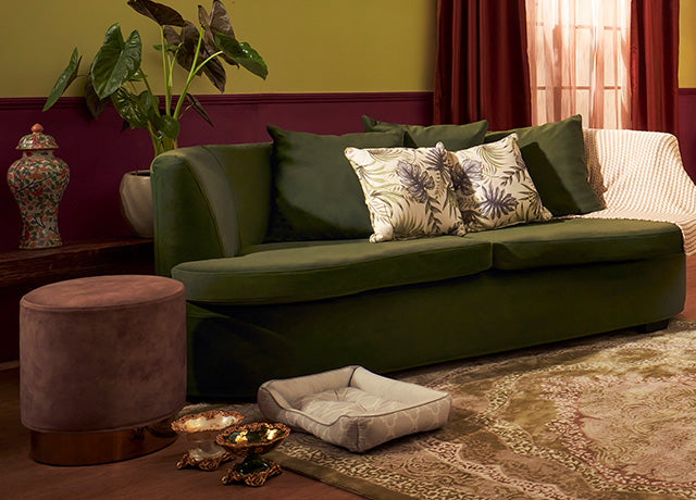 An application scenario or product detail of green microfiber sofa - Image 22