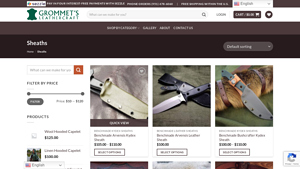 Grommets Leathercraft - Kydex and Leather Sheaths
