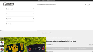 Gunsmith Fitness - Bespoke Custom Weightlifting Belt