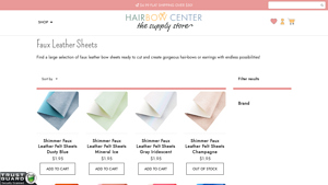 Hair Bow Center - Faux Leather Sheets