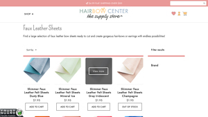 Hair Bow Center - Faux Leather Sheets