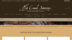 Hat Creek Interiors - Bosque Western Leather Sofa