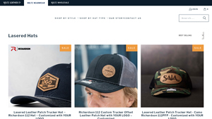 Holtz Headwear - Lasered Leather Patch Trucker Hat